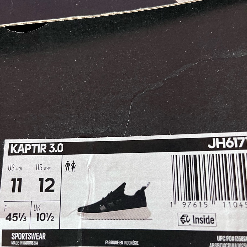 Adidas Kaptir 3.0 Navy and Cream Sneakers - Picture 5 of 5